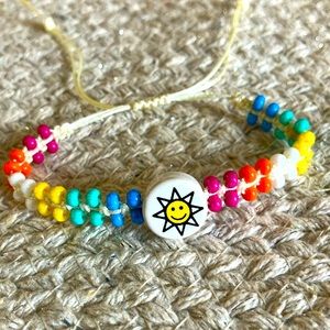 New Super Cute Boho Colorful Beaded Sun Surf Festival Bracelet Vanilla